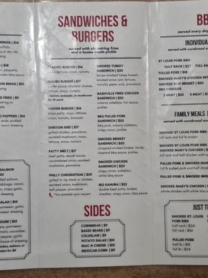 Menu photo 3 Malibu Grill & BBQ San Jose, CA