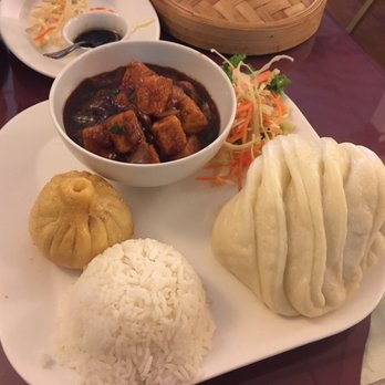 Norling - Fried mono (small yellow thing)...AMAZING! Manchuria tofu and bun...AMAZING - Himalayan/Nepalese Near Me - Toronto, Ontario