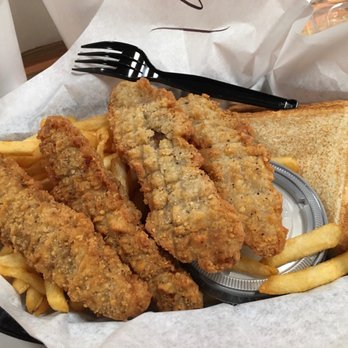 NYC Burgers & Dogs - 9-5-2021 - Steak Finger Basket includes toast, gravy and fries. - Hot Dogs Near Me - Thackerville, Oklahoma