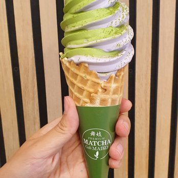 Premium Matcha Cafe Maiko - Matcha ube swirl - Ice Cream & Frozen Yogurt Near Me - Tempe, Arizona Premium Matcha Cafe Maiko - Matcha ube swirl - Ice Cream & Frozen Yogurt Near Me - Tempe, Arizona