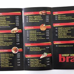 Kebap Haus bra - Karte