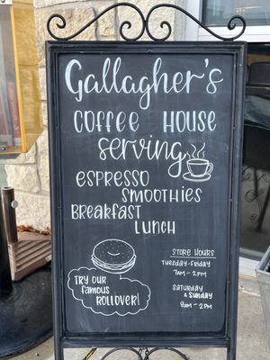 Menu photo 2 Gallagher’s Coffeehouse Shawnee, KS