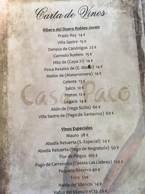 Menu photo 2 Casa Paco Seville, SE