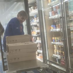 ShopRite of Kearny - He was talking to his buddy really nice and as I was trying to grab an icecream goes (what do you want!!) In a very disrespectful tone.