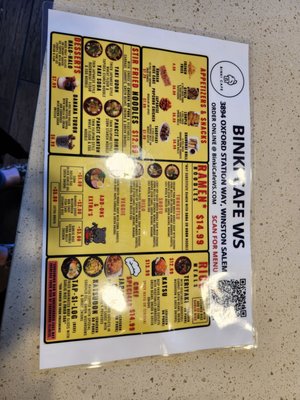 Menu photo 1 Binki Cafe - Winston Salem Winston-Salem, NC