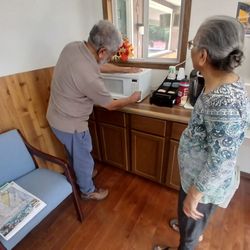 For 15 minutes he tried to make a liar out of me to evict me. His wife watching. Also I wasn't allowed coffee. These cheap people