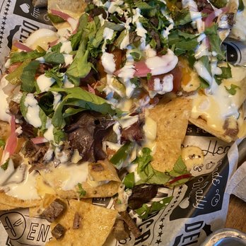Longtable Beer Cafe - Nachos with Brisket - Bars Near Me - Middleton, Wisconsin
