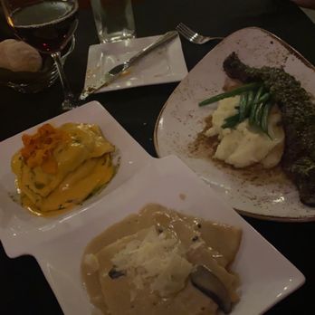 Alfio's Buon Cibo - Short Rib Ravioli, Lobster & Crab Ravioli, Skirt Steak with Argentine Relish - Italian Near Me - Cincinnati, Ohio
