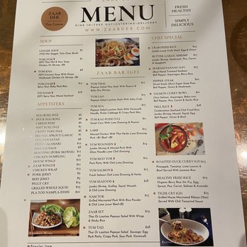 Zaab Der - Menu - Thai Near Me - Houston, Texas Zaab Der - Menu - Thai Near Me - Houston, Texas