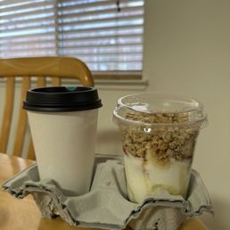oat latte, parfait oat latte, parfait