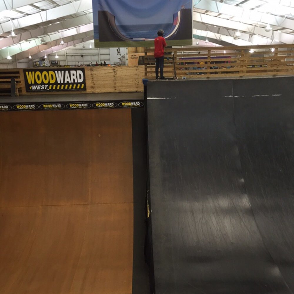 Woodward West - Huge indoor ramp over foam pit to the right and it's bouncy too. - Summer Camps Near Me - Tehachapi, California Woodward West - Huge indoor ramp over foam pit to the right and it's bouncy too. - Summer Camps Near Me - Tehachapi, California