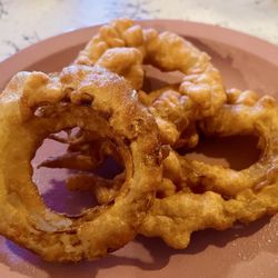 Riley Cafe - Onion Rings. There were more...this is only a few from our order.