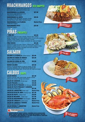 Menu photo 5 Mariscos La Riviera Nayarit Norcross, GA