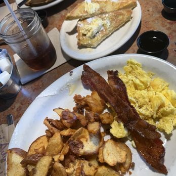 Huckleberry's Breakfast and Lunch - Huckleberry Bacon & Sausage Combo Platter - Breakfast & Brunch Near Me - Stockton, California Huckleberry's Breakfast and Lunch - Huckleberry Bacon & Sausage Combo Platter - Breakfast & Brunch Near Me - Stockton, California