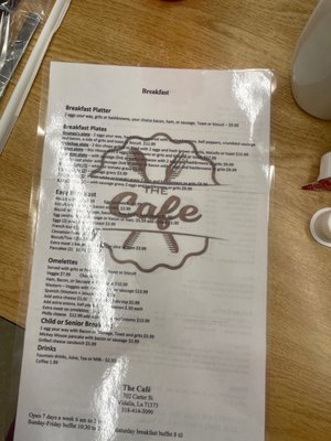 Menu photo 1 The Cafe Vidalia, LA