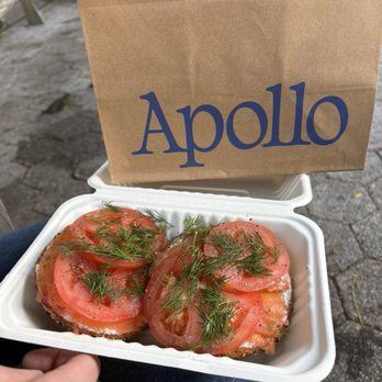 Apollo Bagels - Salmon bagel w/tomato - Bagels Near Me - New York, New York Apollo Bagels - Salmon bagel w/tomato - Bagels Near Me - New York, New York