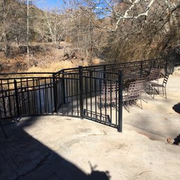 Patio by creek Patio by creek