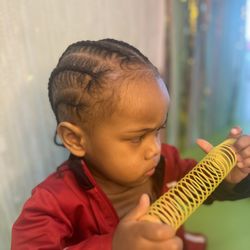Tiny Textures Salon for Kids - My beautiful son this was his first time & he loved it !