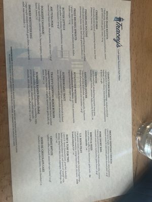 Menu photo 2 Tracey's Munising, MI