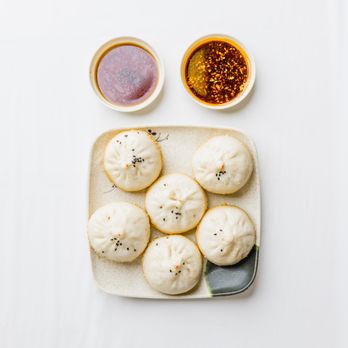Happy Bao's - Fresh pan-seared baos (Sheng Jian Bao) with house-made dipping sauces. - Chinese Near Me - Glendale, Arizona Happy Bao's - Fresh pan-seared baos (Sheng Jian Bao) with house-made dipping sauces. - Chinese Near Me - Glendale, Arizona