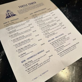 Turtle Tower - Menu - Vietnamese Near Me - San Francisco, California Turtle Tower - Menu - Vietnamese Near Me - San Francisco, California