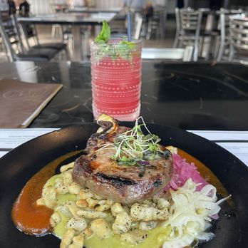BLAKE Brewhouse & Distillery - The pork chop was perfectly cooked. Absolutely delicious. - Asian Fusion Near Me - Canmore, Alberta BLAKE Brewhouse & Distillery - The pork chop was perfectly cooked. Absolutely delicious. - Asian Fusion Near Me - Canmore, Alberta