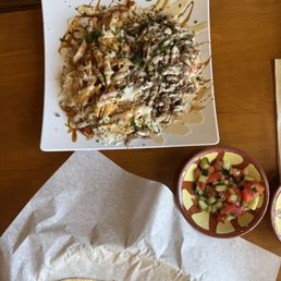 Mixed Chicken & Meat Shawarma Platter
