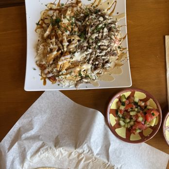 Old Jerusalem Restaurant - Mixed Chicken & Meat Shawarma Platter - Pizza Near Me - Austin, Texas
