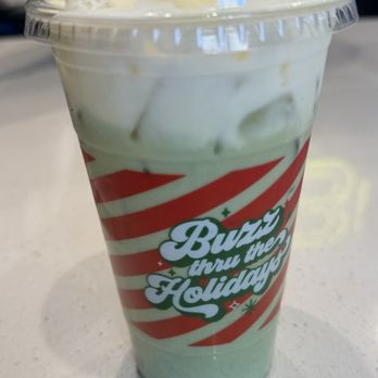 Better Buzz Coffee Costa Mesa - iced matcha with vanilla cold foam - Coffee & Tea Near Me - Costa Mesa, California Better Buzz Coffee Costa Mesa - iced matcha with vanilla cold foam - Coffee & Tea Near Me - Costa Mesa, California