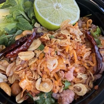 Nok’s Kitchen - Crispy Rice Salad - Laotian Near Me - Westminster, California