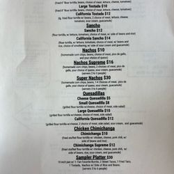 Carlos' Kitchen & Cater - Menu (2/2) backside
