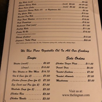 The Lingnan - Menu Pg 1 - Chinese Near Me - Edmonton, Alberta The Lingnan - Menu Pg 1 - Chinese Near Me - Edmonton, Alberta