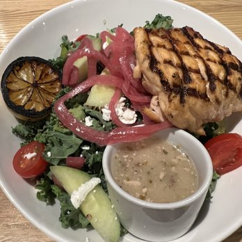 The Marq - Greek salad with salmon - New American Near Me - Chicago, Illinois