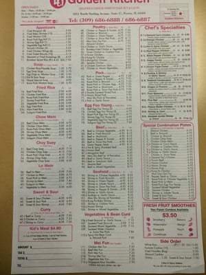 Menu photo 6 Golden Kitchen Peoria, IL Menu photo 6 Golden Kitchen Peoria, IL