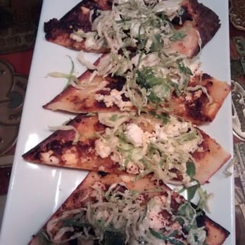 Julians - Pesto and Potato Lavash Pizza - New American Near Me - Providence, Rhode Island Julians - Pesto and Potato Lavash Pizza - New American Near Me - Providence, Rhode Island