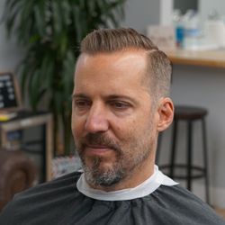 Beachside Barbers - Combed over side part