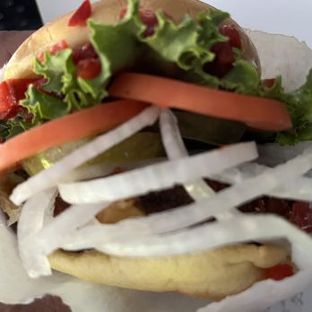 Shake Shack Darien - 'Shroom Burger - add LTO, pickles, cherry peppers. Good amount of toppings - Burgers Near Me - Darien, Connecticut