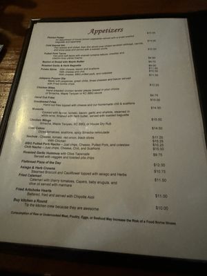 Menu photo 4 Martell's At the Red Fox Jeffersonville, VT