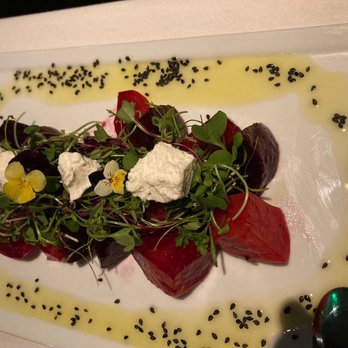 Terra e Mare - Barbabietole Arcobaleno con Caprino e Micro Salad - Steakhouses Near Me - Los Angeles, California Terra e Mare - Barbabietole Arcobaleno con Caprino e Micro Salad - Steakhouses Near Me - Los Angeles, California