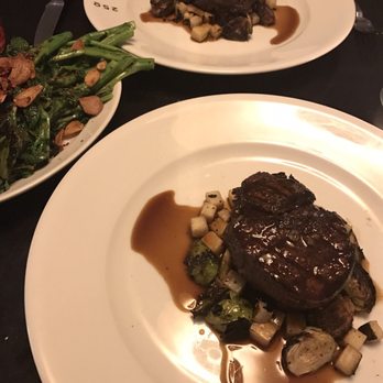 Patina 250 - 10oz. filet mignon, roasted vegetables and BROCCOLI RABE - New American Near Me - Buffalo, New York