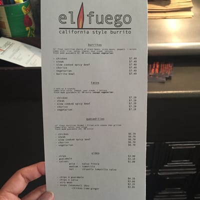 Menu photo 4 El Fuego Philadelphia, PA Menu photo 4 El Fuego Philadelphia, PA