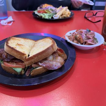 Rory's Diner - BLAT sandwich with cucumber/tomato salad - Diners Near Me - Parker, Colorado Rory's Diner - BLAT sandwich with cucumber/tomato salad - Diners Near Me - Parker, Colorado