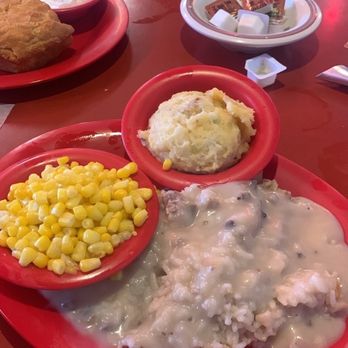 Firehouse Cafe - Smothered Pork Chops - Breakfast & Brunch Near Me - Granbury, Texas