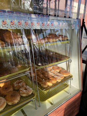 Rose Donuts And Ice Cream by null