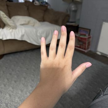 Think Pink Nail & Spa - My dipped nails done by Yee - Nail Salons Near Me - Saint Charles, Missouri