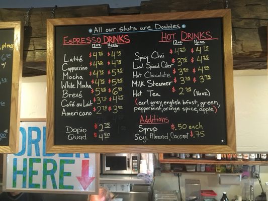 Menu photo 5 Coffee Lab Mount Crested Butte, CO