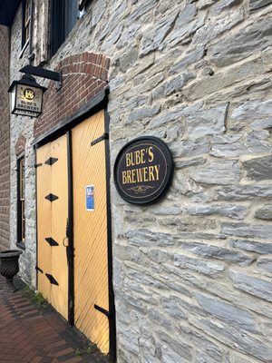 Photo of Bube's Brewery - Mount Joy, PA, US. the entrance to bube's brewery