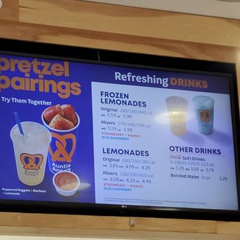 Auntie Anne's - Menu - Pretzels Near Me - San Jose, California Auntie Anne's - Menu - Pretzels Near Me - San Jose, California