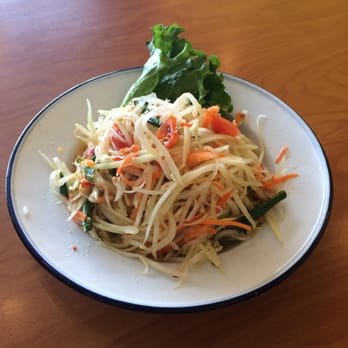 Immm Rice and Beyond - Som tum papaya salad w dried shrimp and a tangy/spicy sauce. Fantastic - Thai Near Me - Chicago, Illinois Immm Rice and Beyond - Som tum papaya salad w dried shrimp and a tangy/spicy sauce. Fantastic - Thai Near Me - Chicago, Illinois