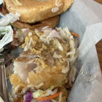 Bell’s Tap & Table - Very odd nasty tasting fish sandwich. Husband ordered it; I tried it. Don't order it! - Brewpubs Near Me Bell’s Tap & Table - Very odd nasty tasting fish sandwich. Husband ordered it; I tried it. Don't order it! - Brewpubs Near Me